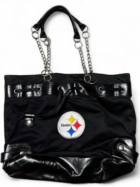Little Earth Pittsburgh Steelers MVF Chain Tote Bag Black One Size